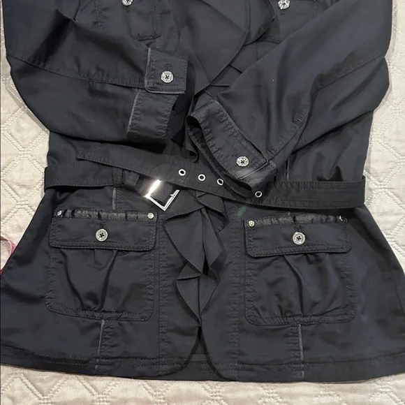 WHBM Ruffle Front Jacket. - Picture 14 of 15